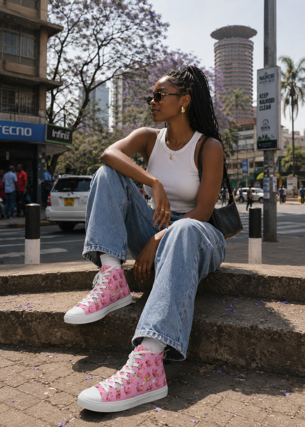Rosa Women’s high top canvas shoes