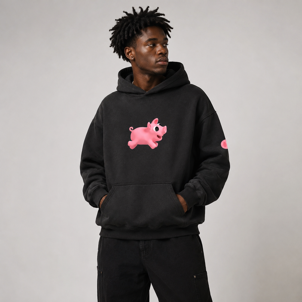 Rosa Run Heavyweight Sunfade Oversized Hoodie