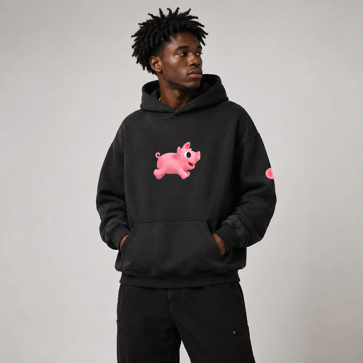 Rosa Run Heavyweight Sunfade Oversized Hoodie