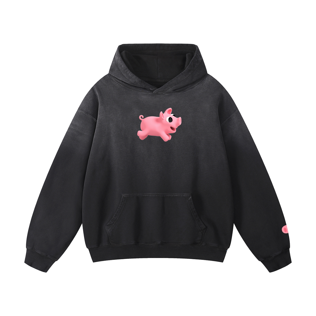 Rosa Run Heavyweight Sunfade Oversized Hoodie